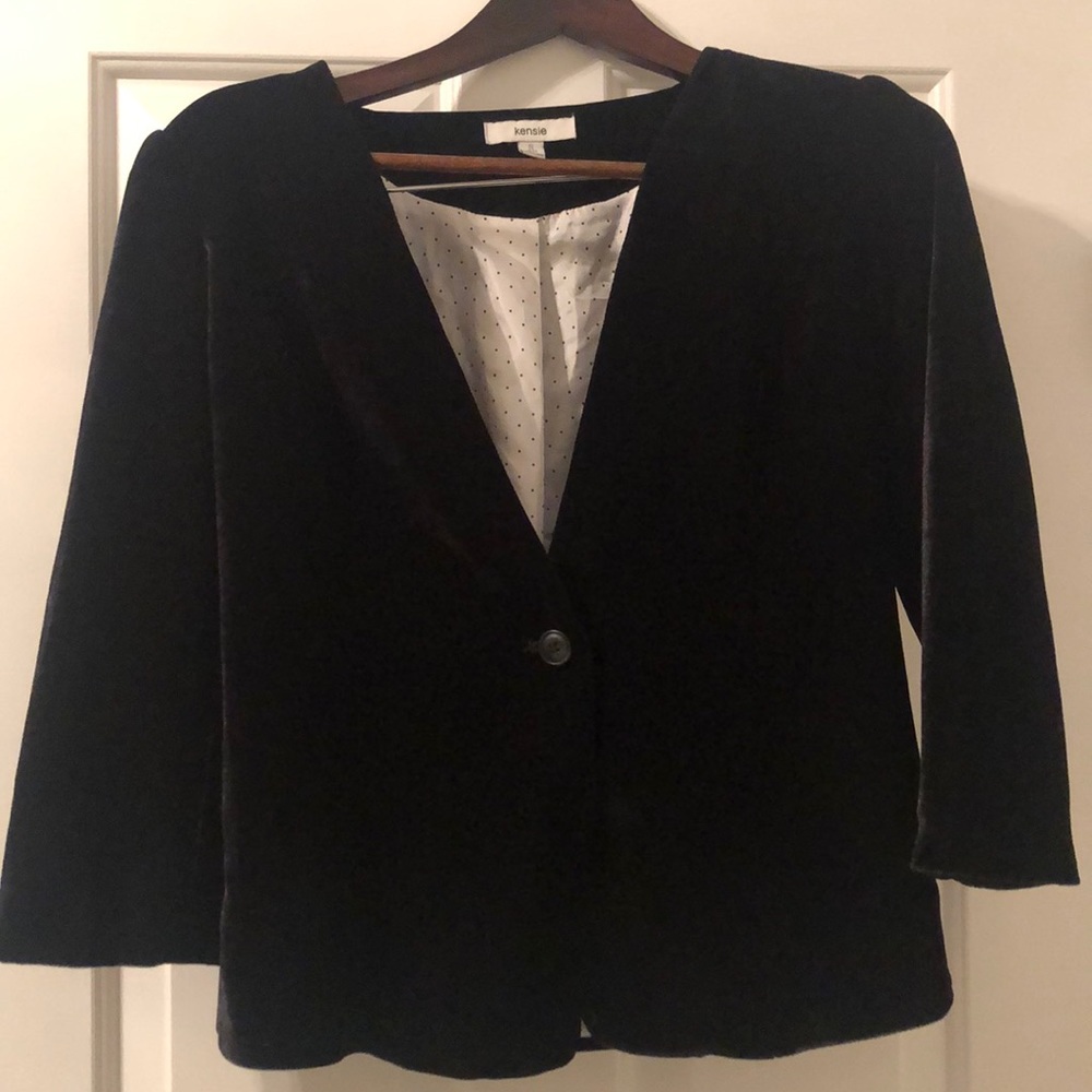 Kensie Black Velvet blazer